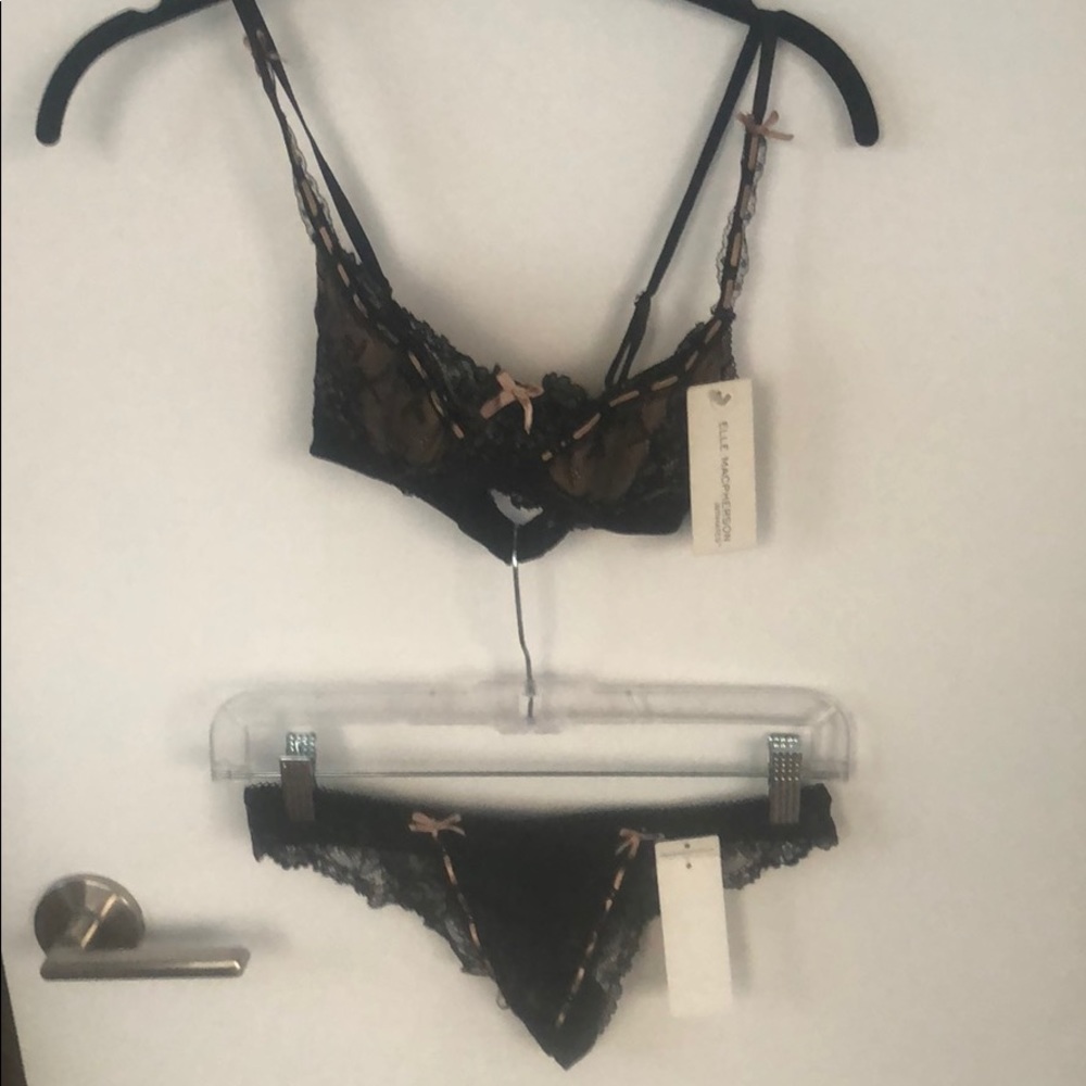 Elle macpherson lingerie set black
